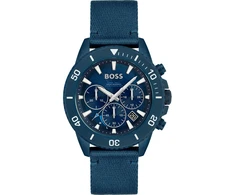 Laikrodis HUGO BOSS 1513919. Kwarcowy, Kolor mėlyna. Mężczyzna.