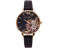 Laikrodis OLIVIA BURTON OB16CS01. Kwarcowy, Kolor juoda. Kobieta.