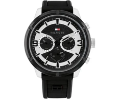 Laikrodis TOMMY HILFIGER 1792074. Kvarcas, Juoda Spalva. Vyriški.