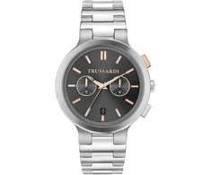 Laikrodis TRUSSARDI R2453164005. Kwarcowy, Kolor pilka. Mężczyzna.