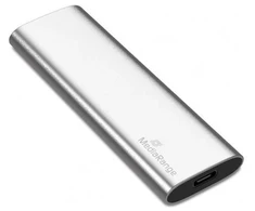 Kietasis diskas MediaRange SSD 960GB USB Typ-C extern MR1103 sidabrinis