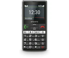 Mobilusis telefonas Emporia emporiaPURE (V76), LTE/4G, dideliais mygtukais Juodas