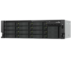 QNAP TS-h1655XeU-RP-8G | 16 vietų plokščias NAS serveris, Intel, 8GB RAM, 2x 10Gb Base-T, RP, RACK