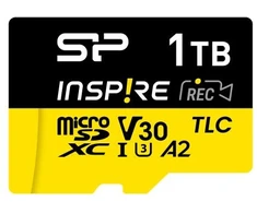 Silicon Power SP001TBSTXLA2V1NSP 1 TB Micro SDXC 3D TLC NAND klasės atminties kortelė