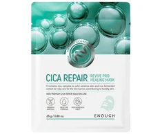 ENOUGH Cica Repair Revive Pro Mask - raminanti lakštinė veido kaukė su hialiurono ekstraktu, 1vnt