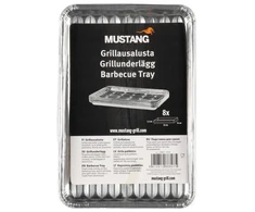 Kepimo forma iš aliuminio folijos mini 16.5x24x3 cm 8 vnt MUSTANG 288807