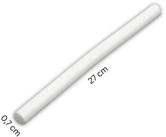 Klijų lazdelė pistoletui 1vnt. 0,7*27cm balta 011402