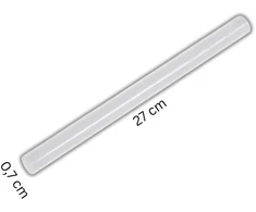 Klijų lazdelė pistoletui 1vnt. 0,7*27cm skaidri 011404