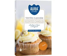 Aura Kvepiančios žvakutės Vanilla Cupcake 6vnt