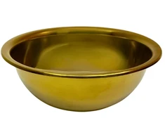 Metalinis dubenėlis aukso spalvos 22cm 6630-22