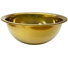 Metalinis dubenėlis aukso spalvos 24cm 6630-24