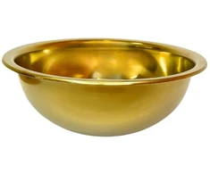 Metalinis dubenėlis aukso spalvos 26cm 6630-26
