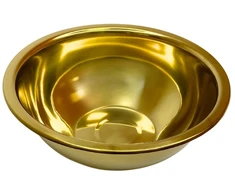 Metalinis dubenėlis aukso spalvos 26cm 6630-26