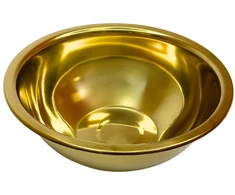 Metalinis dubenėlis aukso spalvos 28cm 6630-28