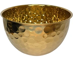 Metalinis dubuo aukso spalvos 22cm 3397-22