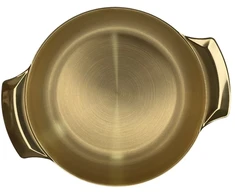 Metalinis dubuo-lėkštė 20cm 003-20 aukso spalvos
