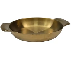 Metalinis dubuo-lėkštė 22cm 003-22 aukso spalvos