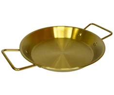 Metalinis padėklas-lėkštė 24cm su rankenomis 004-24