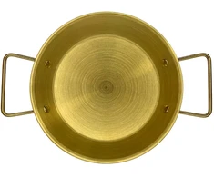 Metalinis padėklas-lėkštė 26cm su rankenomis 004-26