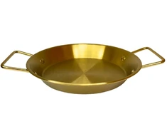 Metalinis padėklas-lėkštė 26cm su rankenomis 004-26