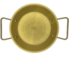 Metalinis padėklas-lėkštė su rankenomis 22cm 004-22