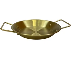 Metalinis padėklas-lėkštė su rankenomis 22cm 004-22
