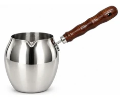 Metalinis prikaistuvas su medine rankena 300 ml