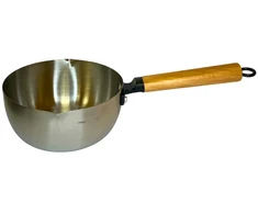 Metalinis prikaistuvas su medine rankena 18cm 9748-18