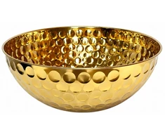 Metalinis serviravimo dubuo auksinis 31 cm