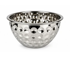 Metalinis serviravimo dubuo sidabrinės spalvos 12 cm
