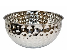 Metalinis serviravimo dubuo sidabrinis 20 cm
