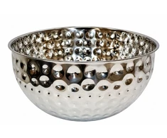 Metalinis serviravimo dubuo sidabrinis 26 cm