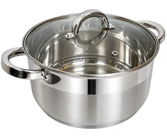 Nerūdijančio plieno puodas Kaisa Villa KV-2246 su dangčiu, 6,5 l