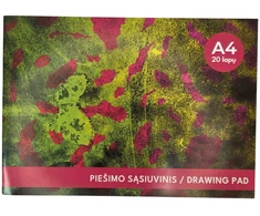 Piešimo sąsiuvinis A4, 20 lapų