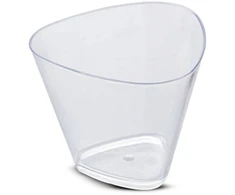 Plastikiniai vienkartiniai indeliai desertui 50vnt 70ml ch-741