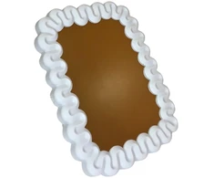 Plastikinis veidrodis 23.5x18.5cm AA060
