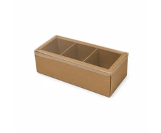 Popierinė dėžutė sulankstoma kraft 20*8.5*5.5 1vnt 10374b-9