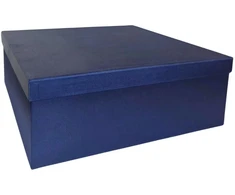 Popierinė dovanų dėžutė mėlyna 30,5 x 30,5 x 11 1 vnt