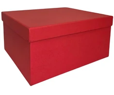 Popierinė dovanų dėžutė raudona 23,5 x 19 x 11, 1 vnt