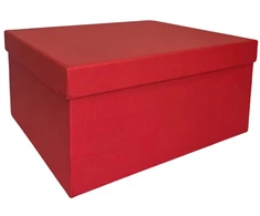 Popierinė dovanų dėžutė raudona 31,5 x 27 x 15, 1 vnt