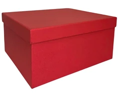 Popierinė dovanų dėžutė raudona 35,5 x 29 x 16, 1 vnt