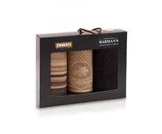 Rankšluostis Virtuvinių rankšluosčių rinkinys ZWOLTEX BARMAN’S PORTER, rudi, 3 vnt