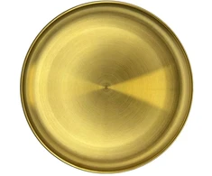 Serviravimo padėklas apvalus aukso spalvos 26 cm