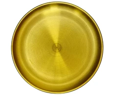 Serviravimo padėklas apvalus aukso spalvos 23 cm