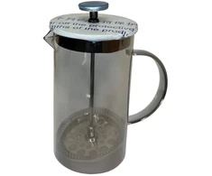 Virdulys Stiklinis arbatinukas su nerūdijančio plieno nuspaudžiamu sieteliu 600ml 4310