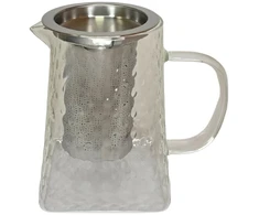 Virdulys Stiklinis arbatinukas su nerūdijančio plieno sieteliu 750ml 4303