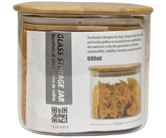 Stiklinis indas biriems produktams 600 ml