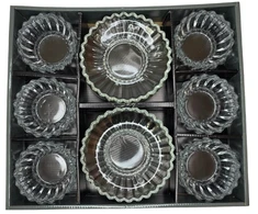 Stiklinis serviravimo indelis+lėkštė 6vnt. TP-12040JNW