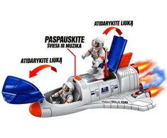 Žaislinė kosminė raketa su astronautu H102
