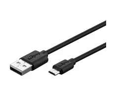 Goobay | Mikro USB įkrovimo ir sinchronizavimo kabelis | 46800 | USB-A į mikro-USB USB 2.0 kištukas (A tipas) | USB 2.0 mikro kištukas (B tipas)